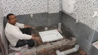 How to install Indian toilet sheet SWR PVC pipe fitting Irshad plumber i s world 1.0