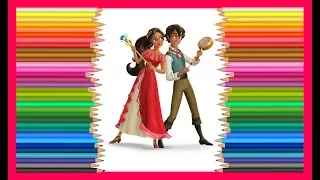 Елена из Авалора раскраска принцесса Диснея Elena from Avalor Coloring Princess Disney