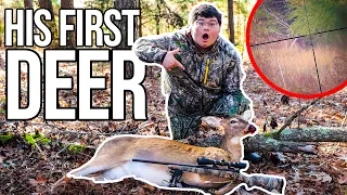 I Took My Editor ON HIS FIRST DEER HUNT! (Catch & Cook)