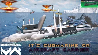 Modern Warship LEGENDARY RF ATAKR P 941-Bis Submarine Aircraft Carrier  Gameplay @MWBD