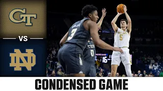 Georgia Tech vs. Notre Dame Condensed Game | 2022-23 ACC Men’s Basketball