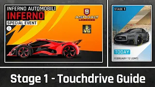 Asphalt 9 | Automobili Inferno Special Event | Stage 1 - Touchdrive Guide + All Requirements