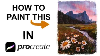 How To Paint With Procreate || Landscape Tutorial || Step By Step