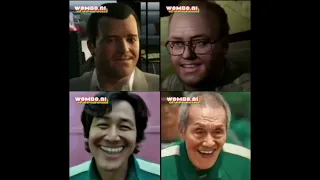 Characters from Squid Game and GTA V singing Numa Numa (Deepfake)