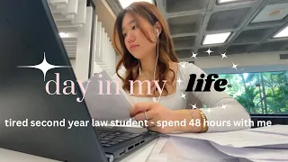 UNI VLOG *intense* 🧷📃 13 hrs study, library, simple makeup routine, staying productive etc.