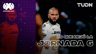 🚨 Lo que dejó la J6: Tigres ES LÍDER y Dani Alves no ha ganado con Pumas 👀 | TUDN