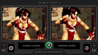 Regional Differences [31] The King of Fighters 95 (Neo Geo Cd) Side by Side Comparison (KOF 95)
