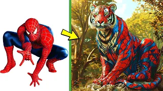 AVENGERS As Super Tiger VENGERS 🔥 All Characters ( MARVEL & DC ) 2024