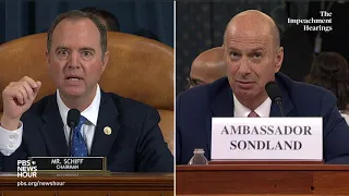 WATCH: Mulvaney was aware of ‘quid pro quo’ Sondland testifies | Trump's first impeachment hearings