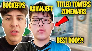 BuckeFPS plays a ZONEWAR TOURNAMENT with the MOST TOXIC DUO in FORTNITE! (Best & Funny Moments)