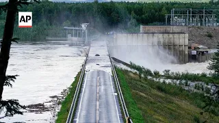 Dam in Norway partially bursts due to floods