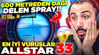 6X İLE 600 METREDEN BENZERİ GÖRÜLMEMİŞ REKOR SPRAY!! 😮 EN İYİ VURUŞLAR ALLSTAR #33 | PUBG MOBILE