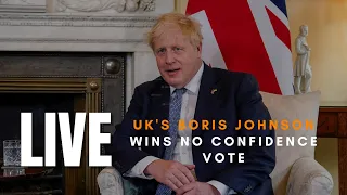 LIVE: No confidence vote results for British Prime Minister Boris Johnson