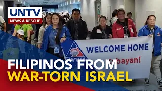 60 Filipino repatriates arrive from Israel, to get P125,000 financial assistance