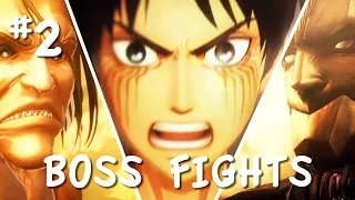 Attack On Titan 2 - All Bosses PS5 (Pt 2 of 2) with Cutscenes
