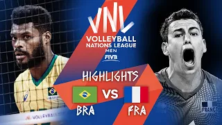 BRA vs. FRA - Highlights Week 2 | Men's VNL 2021