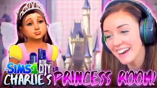 👸CHARLIE GETS A PRINCESS BEDROOM!🏰 (The Sims 4 IN THE CITY #11! 💒)￼