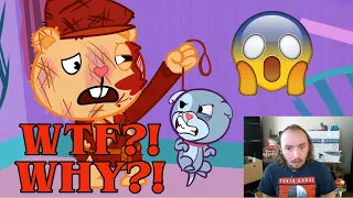 THIS IS GETTING SCARIER!! HAPPY TREE FRIENDS EP3 REACTION!!