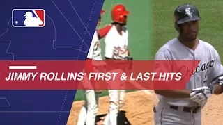 A look at Rollins' first and last Major League hits