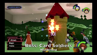 KH Final Mix (KH HD I.5 + II.5 ReMIX - PS4) - Wonderland - Boss: Card Soldiers