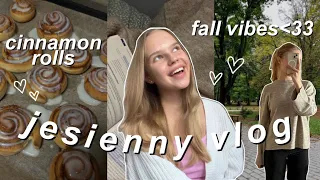 JESIENNY VLOG💌🍂 robimy cynamonki!! próbuję poczuć jesień, szkolne życie