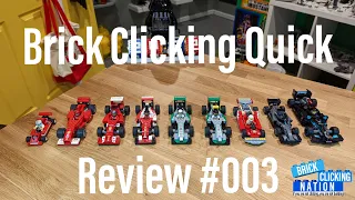 Brick Clicking Quick Review #003 - Lego Formula 1 Cars 4-Wide to 8-Wide Builds