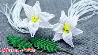 Macrame Lily Flower |  How To Make Macrame Lily Flower🌼🌼/ Flowers Fom Macrame / DIY Easy