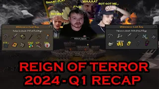 [5B + LOOT] REIGN OF TERROR 2024 Q1 HIGHLIGHTS! FT. STREAMERS @Skillspecs @messiah_osrs AND MORE!