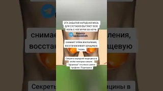 эта забытая народная мазь для суставов вытянет всю боль с ног и рук за ночь #здоровье #зож