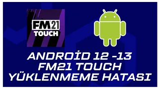 ANDROİD 12 - 13 FM21 TOUCH YÜKLENMEME HATASI CÖZÜMÜ [] ANDROID 12 - 13 FM21 TOUCH NOT LOADING ERROR
