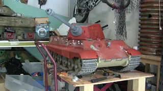 Armortek 1/6th scale RC King tiger project video#20 (turret side details, mantlet, roof assembly)