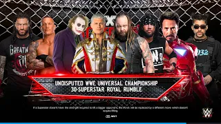 WWE 2K24 Undisputed WWE Championship Royal Rumble Match - 30 Man Royal Rumble Gameplay - WWE 2K24 PC