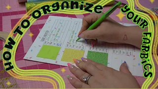 The Ultimate Fabric Tracker: Organize Your Materials Like a Pro!