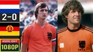 Netherlands 2-0 East Germany World Cup 1974 | Full highlight | 1080p HD | Johan Cruyff | Ruud Krol