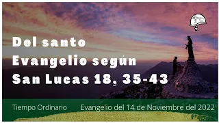 📖 Evangelio del 14 de Noviembre del 2022 | Del santo Evangelio según san Lucas 18, 35-43