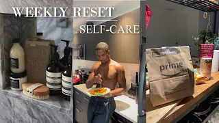 Weekly reset | productive activities | self-care, healthy habits