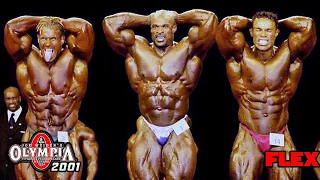 Jay Cutler & Ronnie Coleman & Kevin Levrone ( Final 3 Battle ) Mr Olympia 2001