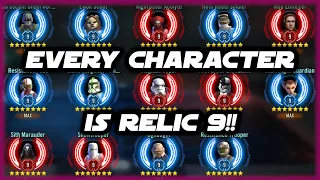 Roster Mania Returns!!!  And EVERYTHING IS RELIC 9 in Star Wars Galaxy of Heroes!!