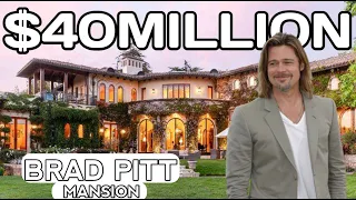Inside Brad Pitt's $40 Million Dollar Mansion