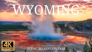 WYOMING 4K Scenic Relaxation Film | Yellowstone National Park | Grand Teton | Aerial Drone