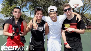 Hanging out with Austin Mahone and "the Foolish Four" – Besties: Bromance Edition – Teen Vogue