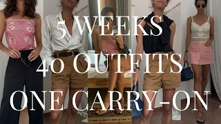 Packing Light: 40 outfits, 5 weeks, One Carry-On in Italy