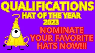 HAT OF THE YEAR 2023 - QUALIFICATIONS