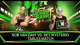 Tables Match, Rey Mysterio vs Rob Van Dam, Money in the Bank WWE 2K24 (Sinister Mesh)