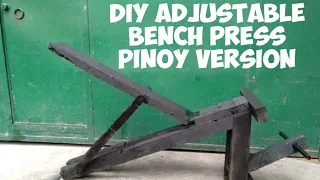 HOW TO MAKE ADJUSTABLE WOODEN BENCH PRESS