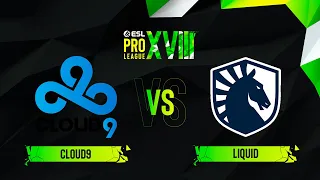 Cloud9 vs. Liquid - Map 3 [Mirage] - ESL Pro League Season 18 - Group D