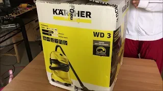 Karcher WD 3 Multi-Purpose Vacuum Cleaner Amazon India Unboxing