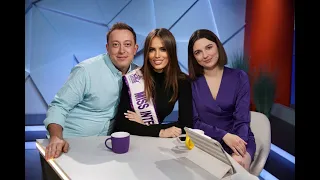 Ранковий ефір з Miss International Ukraine 2021 Ольгою Шамрай на телеканалі Апостроф TV