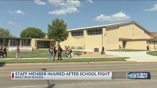 Staff member injured after fight at West High