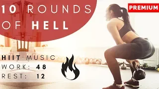 Ten Rounds of Hell |  HIIT 48/12 | Fat Burner Workout | HIIT at Home